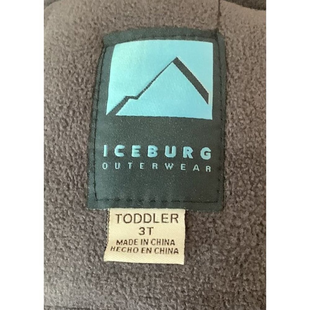 Iceburg Outerwear Toddler 3T Hooded Winter Coat With Zigzag Pattern - Picture 3 of 6